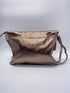 Envelope crossbody bag in brons metallic